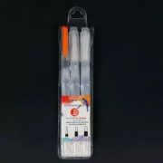 3 pinceles distintos delgados  con tanque  para trabajos con agua o tinta